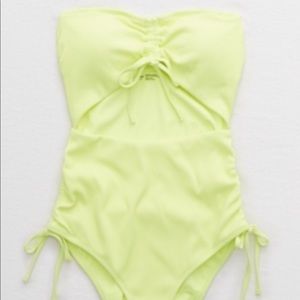Brand New! Aerie ribbed cut out one piece